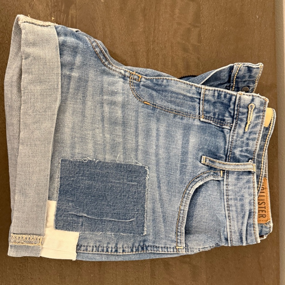 Hollister Patchwork Denim Shorts